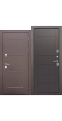 Дверь входная 11 см, ISOTERMA, медный антик, темный кипарис