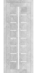 Дверь межкомнатная, царговая S-15 ПО, бетон снежный