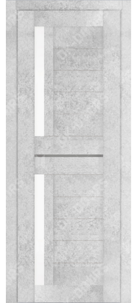 Дверь межкомнатная, царговая D-5 ПО, бетон снежный