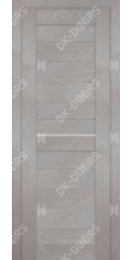 Дверь межкомнатная, царговая D-10 ПГ, софт серый