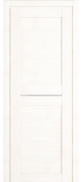 Дверь межкомнатная, царговая D-7 ПО, белый бланко