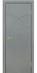 Дверь межкомнатная Дизайн-14 ПГ, лайт грей софт
