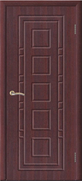 Дверь межкомнатная Домино-6 ПГ, махагон классический