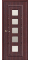 Дверь межкомнатная Домино-6 ПО, махагон классический