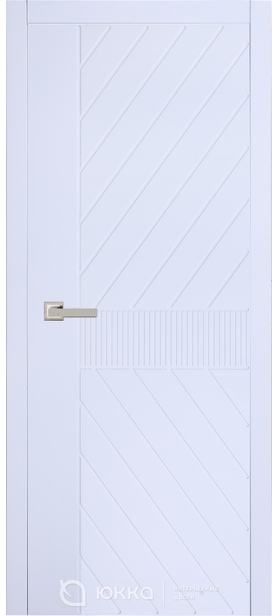 Дверь межкомнатная Экза-7 ПГ, белый сатин
