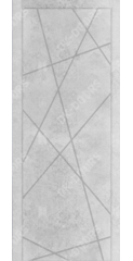Дверь межкомнатная Геометрия-1 ПО, бетон снежный