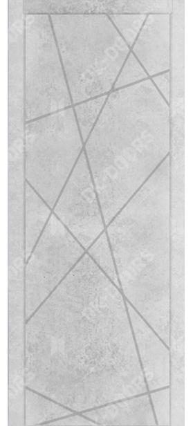 Дверь межкомнатная Геометрия-1 ПГ, бетон снежный