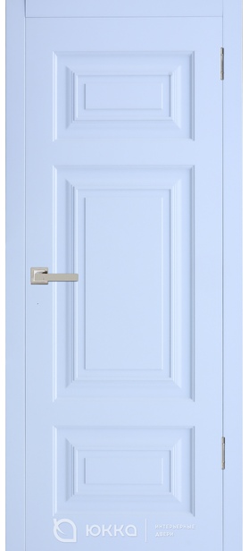 Дверь межкомнатная Гранд Люкс-3 ПГ, эмаль лайт голубая