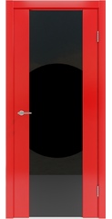 Дверь межкомнатная Люкс-1 ПО, красный матовый