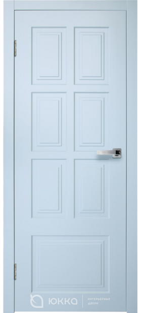 Дверь межкомнатная Новелла-10 ПГ, скай голубая