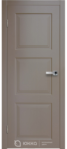 Дверь межкомнатная Новелла-3 ПГ, браунфэлт-145