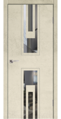 Дверь межкомнатная Оскар-13 ПО, бетон бежевый