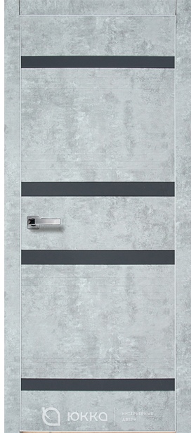 Дверь межкомнатная Платинум-13 ПО, бетон светлый