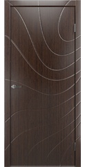 Дверь межкомнатная Порте-1 ПГ, Муар Шоколад