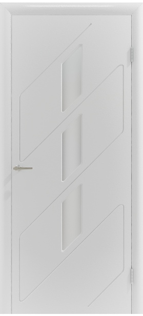 Дверь межкомнатная Рубин-1 ПО, белая шагрень