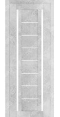 Дверь межкомнатная, царговая S-7-2 ПО, бетон снежный